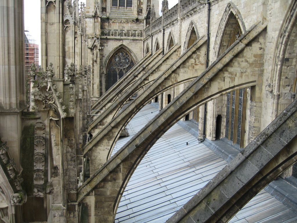 Flying Buttresses, York Minster. Photo Credit: Cathy Hanson
