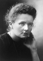 Marie Curie (born Maria Salomea Skłodowska), Nobel Prize awardee in Chemistry. Photo from Wikimedia Commons