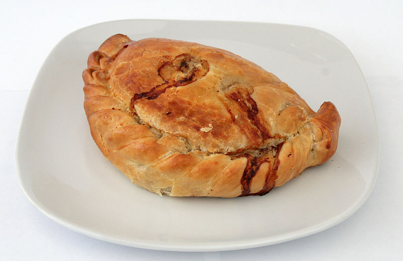 A Cornish Pasty made by Warrens. Photo: David Johnson via Wikimedia Commons