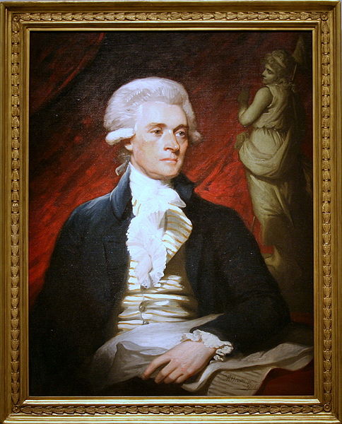 Oil on canvas painting of Thomas Jefferson. Painter: Mather Brown. Photographer: cliff1066 via Wikimedia Commons