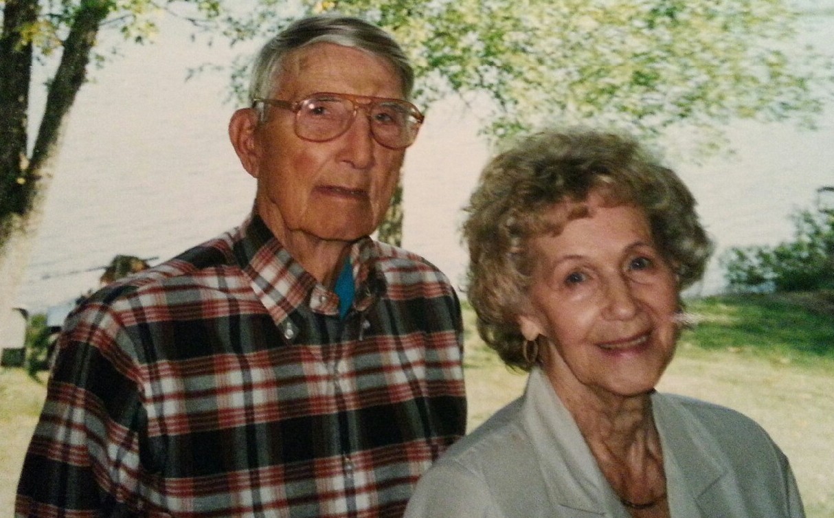 My grandparents, Ernest and Hilda Hanson, in 1996, the week before their 64th wedding anniversary. Photo courtesy of the Hanson family.