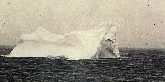 Photo of the iceberg which was probably rammed by the RMS Titanic. Photo was made by Stephan Rehorek via Wikimedia Commons