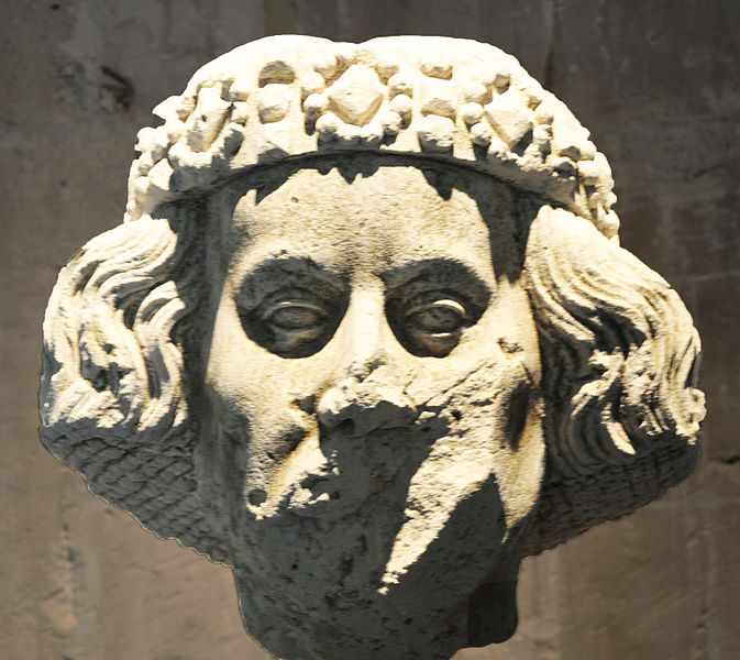 Bust of William the Conqueror, Musée de l'abbaye de Jumièges. Photo: Philippe Alès via Wikimedia Commons