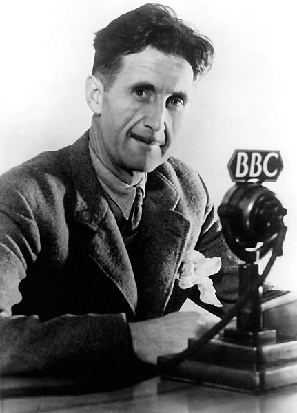 George Orwell in BBC 1940. Photo source http://www.penguinbooksindia.com/en/content/george-orwell via Wikimedia Commons