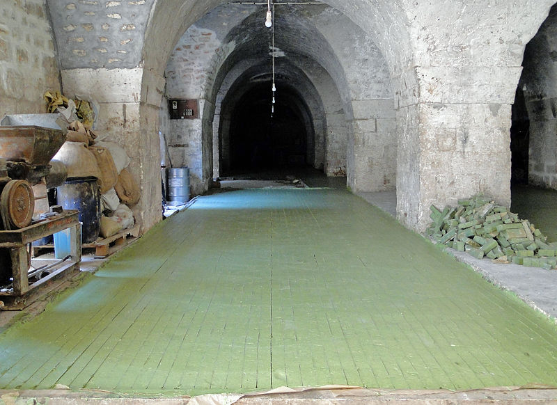 Aleppo soap at the Al-Jebeili factory, Aleppo, Syria. Photo by Bernard Gagnon via Wikimedia Commons.