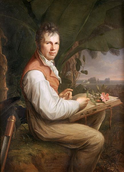Portrait of Alexander von Humboldt, 1806, by artist Friedrich Georg Weitsch (1758-1828). Photo: avh.de via Wikimedia Commons